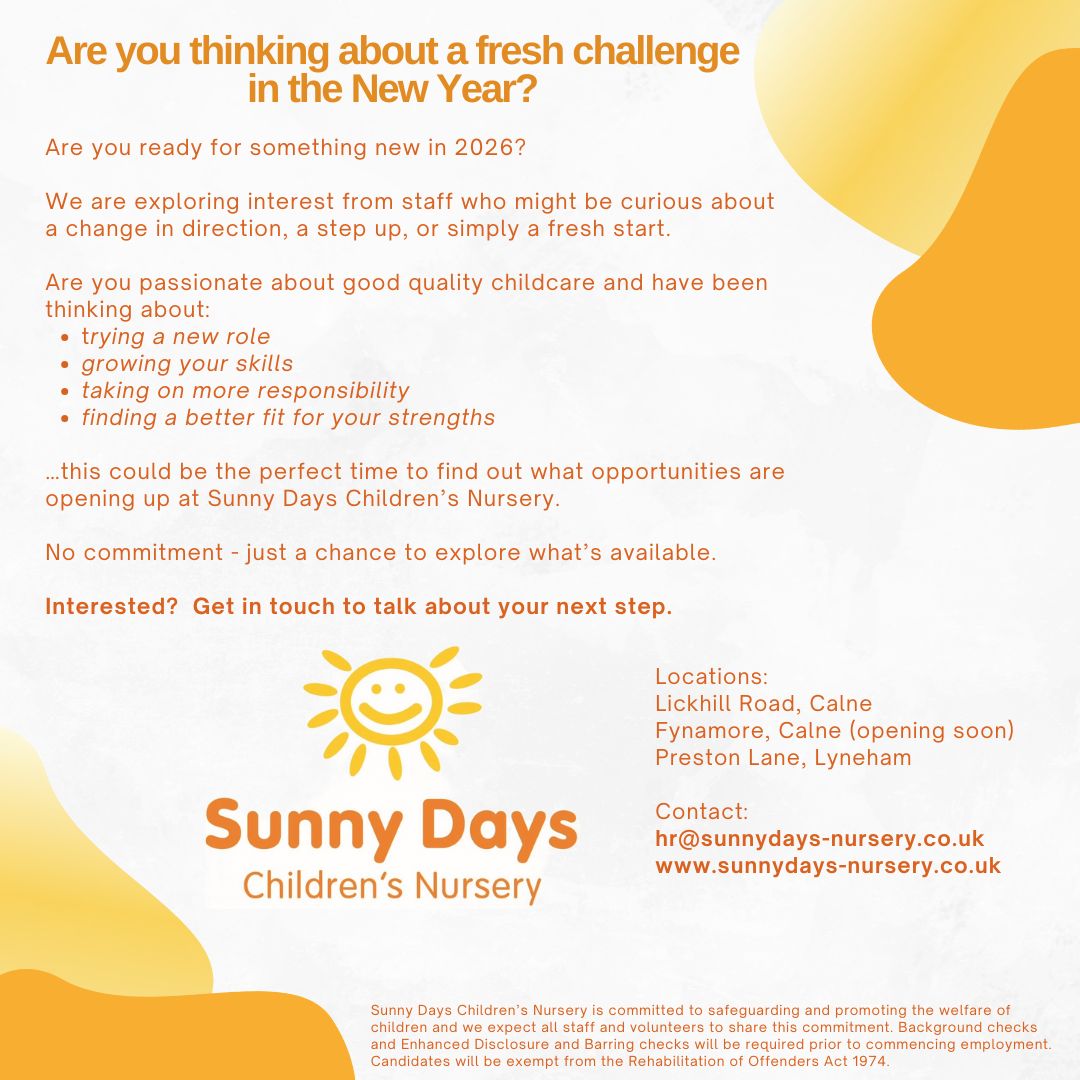 Are you thinking about a fresh challenge in the New Year?