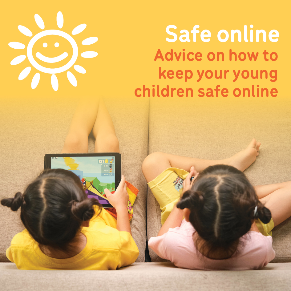 Online safety advice for children up to the age of 5